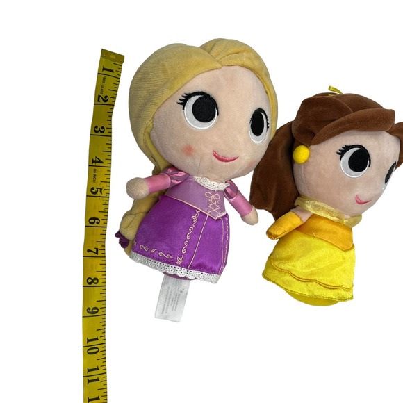 Funko Disney Princess Plush Lot Belle & Rapunzel Tangled Beauty and the Beast - Picture 3 of 5